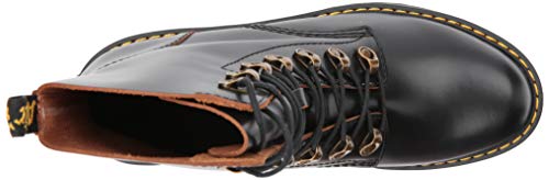 Dr. Martens Shoes Leona Boot, Black Vintage Smooth, 3 UK, Women's 5 US