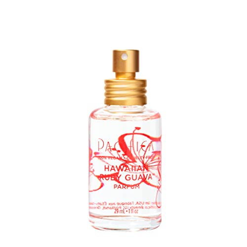 Pacifica Beauty, Hawaiian Ruby Guava Spray Clean Fragrance Perfume, Made with Natural and Essential Oils, Juicy Guava Citrus Scent, Vegan + Cruelty, Phthalate, Paraben-Free