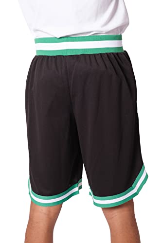 Ultra Game NBA Boston Celtics Mens Woven Basketball Shorts, Team Color, Small
