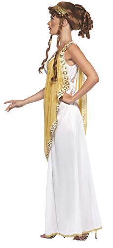 Smiffys womens Helen of Troy Costume,White and Gold,M - US Size 10-12