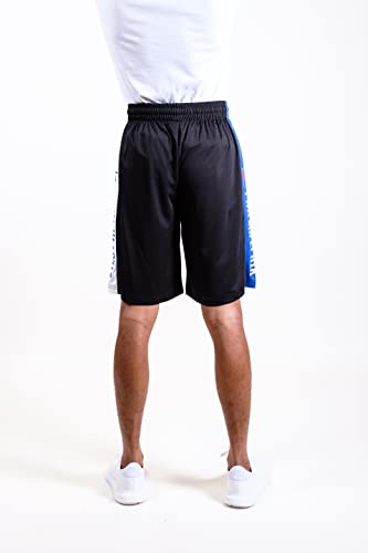 Ultra Game NBA Philadelphia 76ers Mens Mesh Basketball Shorts, Black, Small