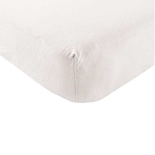 Touched by Nature Unisex Baby and Toddler Organic Cotton Crib Sheet, White, One Size