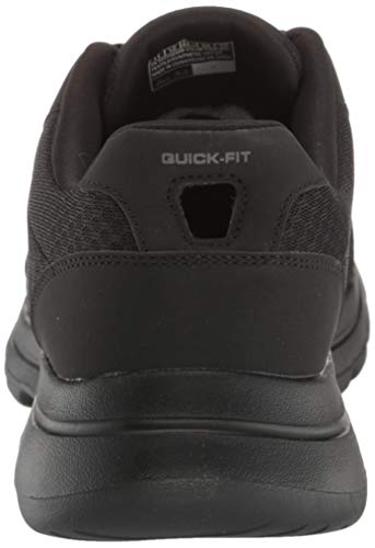 Skechers mens Gowalk 5 Qualify - Athletic Mesh Lace Up Performance Walking Shoe Sneaker, Black, 12 US
