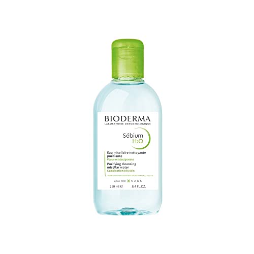 Bioderma - Sébium H2O - Micellar Water - Cleansing and Make-Up Removing - for Combination to Oily Skin , 8.4 Fl Oz (Pack of 1)