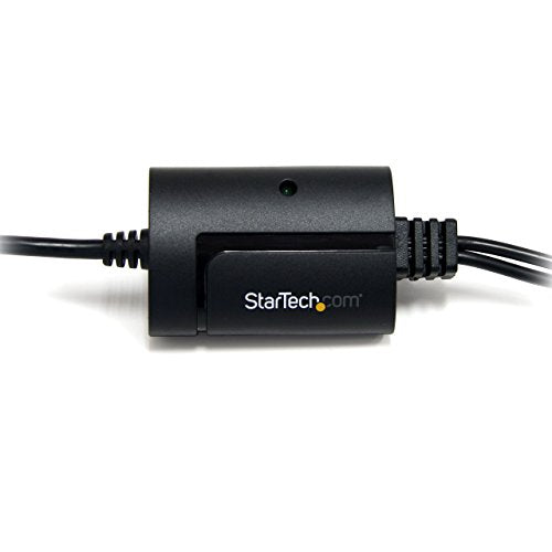 StarTech.com USB to Serial Adapter - 2 Port - COM Port Retention - FTDI - USB to RS232 Adapter Cable - USB to Serial Converter (ICUSB2322F), Black