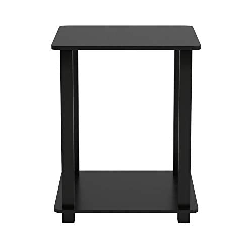 Furinno Simplistic Set of 2 End Table, Espresso/Black