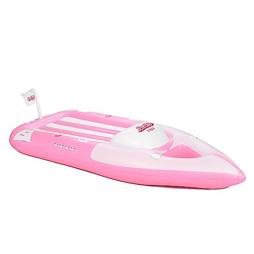 Barbie The Movie and FUNBOY Speed Boat Inflatable Pool Float Medium