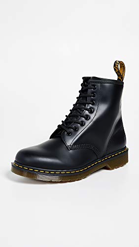Dr. Martens, Unisex 1460 8 Eye Boot, Black Smooth, 9 US Women/8 US Men