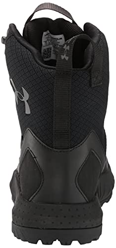 Under Armour Men's Micro G Valsetz LTHR WP Hiking Boot, Black (001)/Black, 11.5