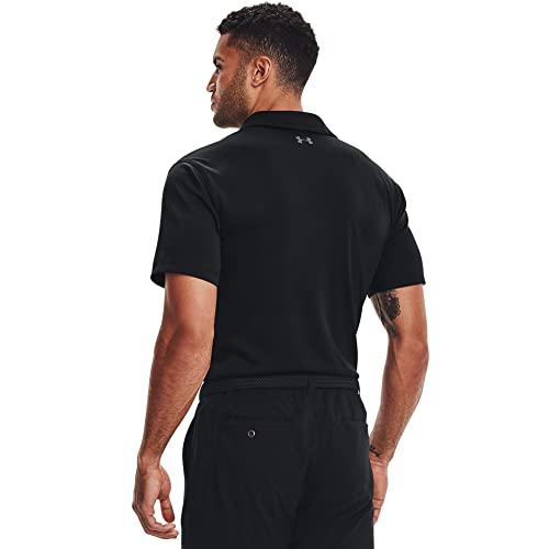 Under Armour Men's Tech Golf Polo , Black (001)/Graphite , Small