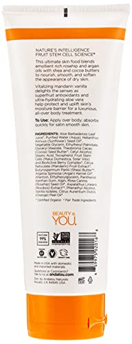 Andalou Naturals Body Lotion Ounce, Mandarin Vanilla Vitalizing, 8 Fl Oz