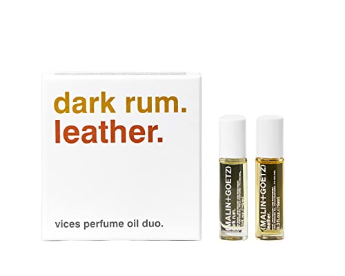 Malin + Goetz Dark Rum Perfume Oil, for Men and Women, Dark and Spicy, Modern Scents, Vegan and Cruelty-Free, 0.3 Fl oz