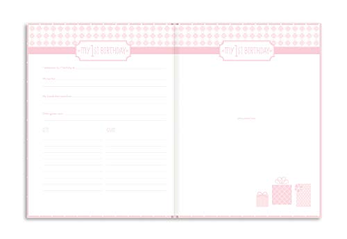 Little Blossoms Baby Keepsake Book, Baby Photo Album, Baby Girl Memory Book, Pink Polka Dot