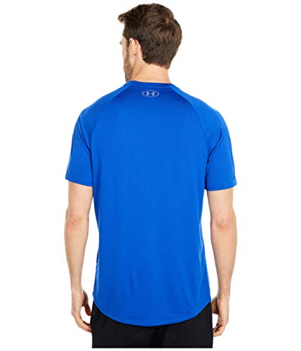 Under Armour mens Tech 2.0 Short-Sleeve T-Shirt , Royal (400)/Graphite , Small