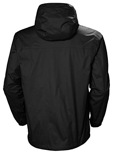 Helly Hansen Men's Loke Waterproof Windproof Breathable Rain Jacket, 990 Black, X-Large