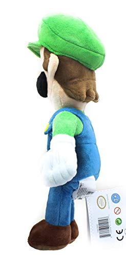 Little Buddy Super Mario All Star Collection 1415 Luigi Stuffed Plush, 10',Multi-Colored
