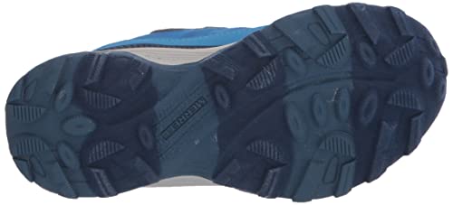 Merrell Moab Speed Low Waterproof Hiking Sneaker, Blue, 1 US Unisex Big Kid