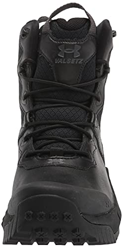 Under Armour Men's Micro G Valsetz LTHR WP Hiking Boot, Black (001)/Black, 8.5