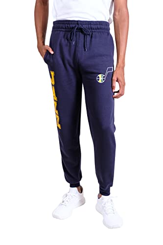 Ultra Game NBA Men's Super Soft Team Jogger Sweatpants, Utah Jazz, Team Color, Medium