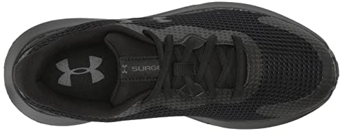 Under Armour Women's Surge 3 Running Shoe, Black (002)/Black, 10.5
