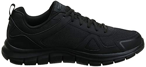 Skechers Men's Track Scloric Oxford, Black, 12 M US