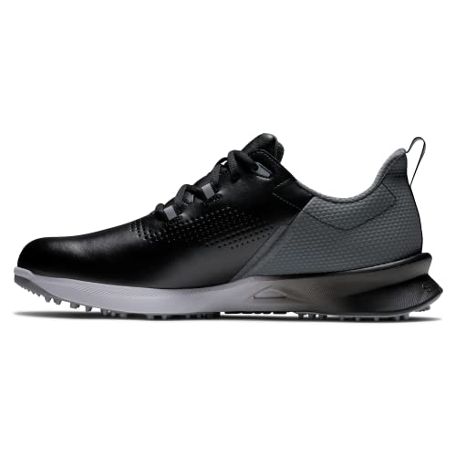 9.5 FootJoy Men's FJ Fuel Golf Shoe, Black/Charcoal
