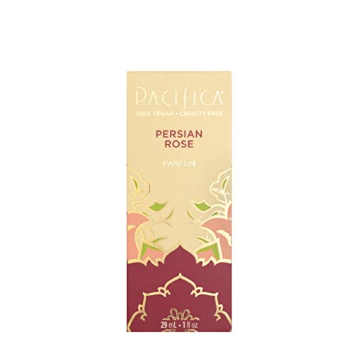 Pacifica Beauty, Persian Rose Clean Fragrance Spray Perfume, Made with Natural and Essential Oils, Fresh Rose Scent, Vegan + Cruelty Free, Phthalate-Free, Paraben-Free, Gifts for Her, 29 ml. 1 fl. oz