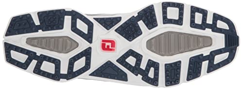 FootJoy Men's Pro|sl Sport Golf Shoe, White/Blue Fog, 10.5