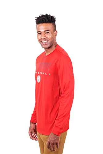 Ultra Game -NBA Men's Active Long Sleeve Pullover T-Shirt