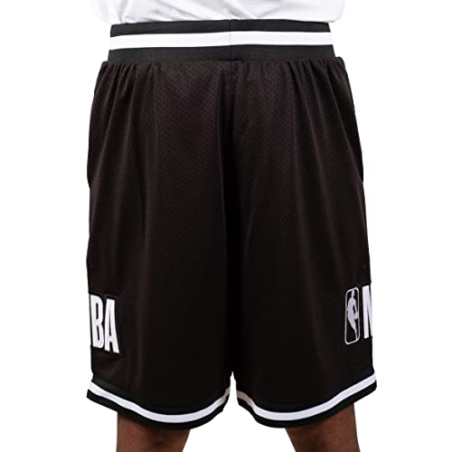 Ultra Game NBA NBA Mens Chrome Basketball Shorts, Black, Small