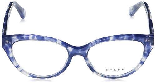 Ralph by Ralph Lauren Women's RA7116 Butterfly Prescription Eyewear Frames, Shiny Spotted Violet Havana/Demo Lens, 52 mm