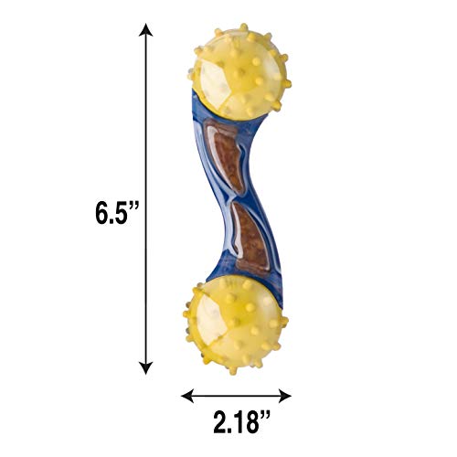 Hartz Chew 'n Clean Bounce and Bite Bacon Flavored Dental Dog Chew Toy and Treat - Large