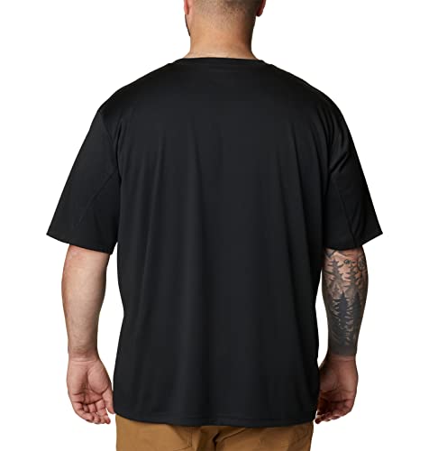 Columbia Men's Zero Rules Short Sleeve Shirt, Black, Small