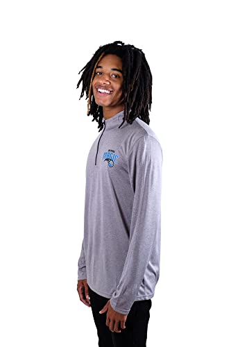 Ultra Game NBA Men's Quarter Zip Long Sleeve Pullover T-Shirt