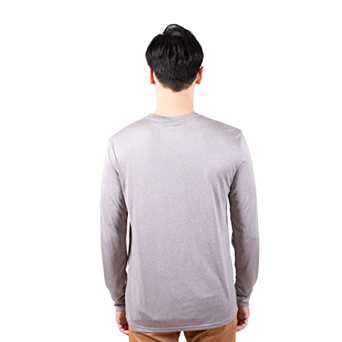 Ultra Game -NBA Men's Active Long Sleeve Pullover T-Shirt Heather Gray X-Large