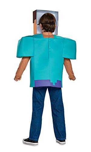 Steve Classic Minecraft Costume, Multicolor, Medium (7-8)