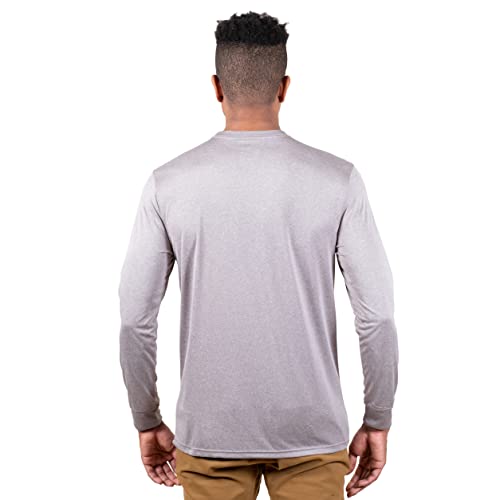 Ultra Game -NBA Men's Active Long Sleeve Pullover T-Shirt Heather Gray Large