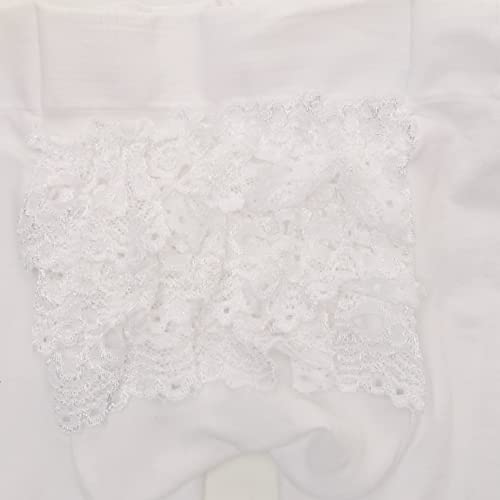 Jefferies Socks Baby-Girls Newborn Microfiber Rhumba Tights, White, 18-24 Months