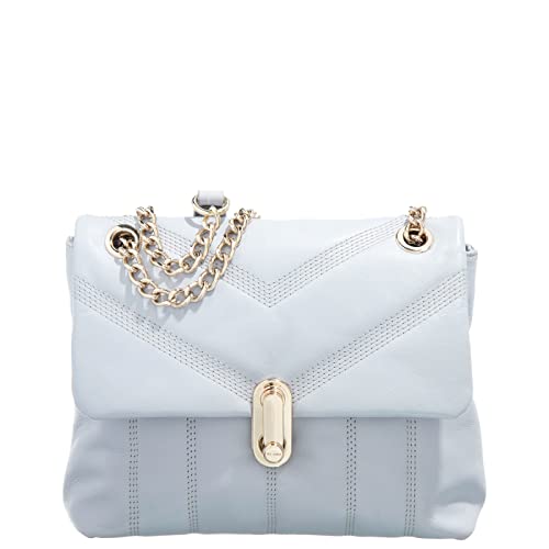 AYALINA Quilted Puffer Small Shoulder Bag, Lt-Blue