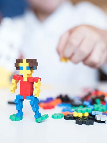 PLUS PLUS – Basic Mix - 300 Piece, Construction Building Stem/Steam Toy, Mini Puzzle Blocks for Kids