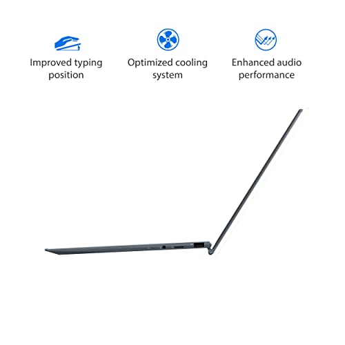 ASUS ZenBook 14 Ultra-Slim Laptop 14” FHD Display, AMD Ryzen 9 5900HX CPU, Radeon Vega 7 Graphics, 16GB RAM, 1TB PCIe SSD, NumberPad, Windows 11 Pro, Pine Grey, UM425QA-XH99