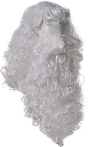 Rubie's Santa Beard and Wig Set, White, One Size