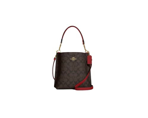 COACH Mollie Bucket Bag 22 (IM/Brown 1941 Red)