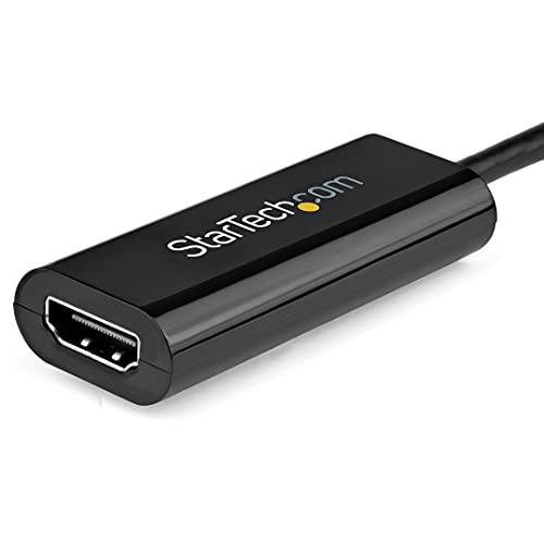 StarTech.com USB 3.0 to HDMI Adapter - 1080p (1920x1200) - Slim/Compact USB Type-A to HDMI Display Adapter Converter for Monitor - External Video and Graphics Card - Black - Windows Only (USB32HDES)
