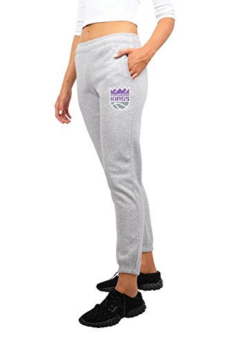 Ultra Game NBA Sacramento Kings Relax Fit Jogger, Heather Gray, Small