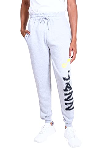 Ultra Game NBA Men's Soft Team Jogger Sweatpants, Heather Gray, XX-Large