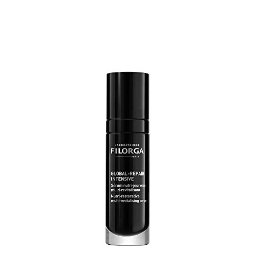 Filorga Global-Repair Intensive Anti Aging Face Serum, Skincare Treatment With Ceramides, Omegas, and Vitamins For Skin Firming, Wrinkle Reduction, and Complexion Evening, 1 fl. oz.