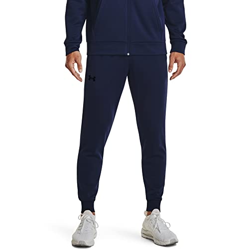 Under Armour Mens ArmourFleece Jogger , (410) Midnight Navy / / Black , Medium