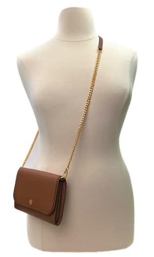 Tory Burch Emerson Chain Wallet Leather Cross Body Bag (Moose)