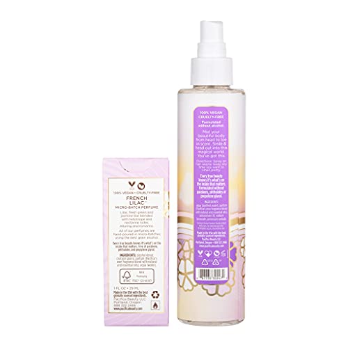 Pacifica Beauty, French Lilac Spray Perfume + Hair and Body Spray, 100% Vegan and Cruelty Free, Clean Fragrance, 2 Count
